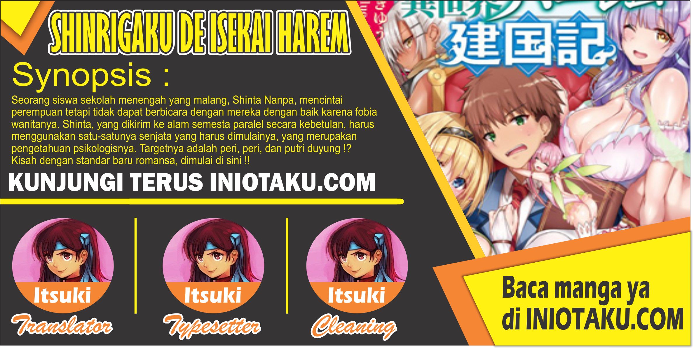 Shinrigaku de Isekai Harem Kenkokuki chapter 1